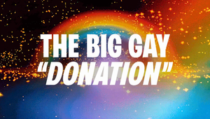 THE BIG GAY DONATION